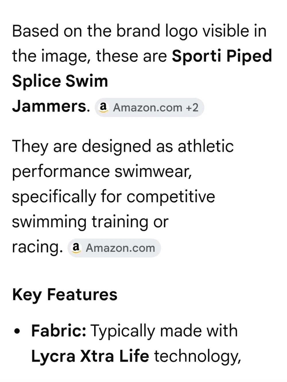 Sporti Men's Black & Yellow Swim Team Shorts Swimsuit Jammers